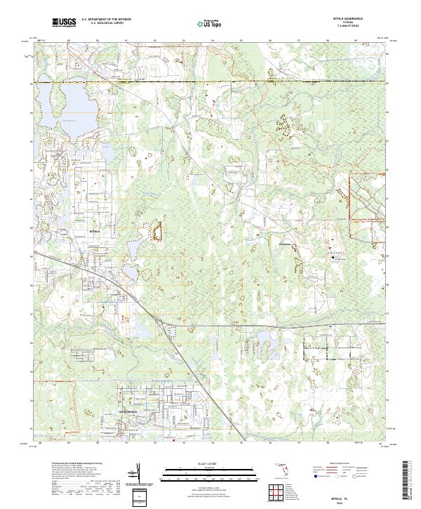 Bithlo, FL — USGS 7.5-minute topo (2024)