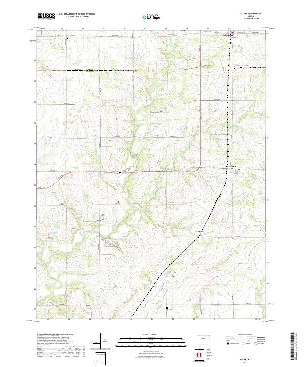 Stark, KS — USGS 7.5-minute topo (2022)