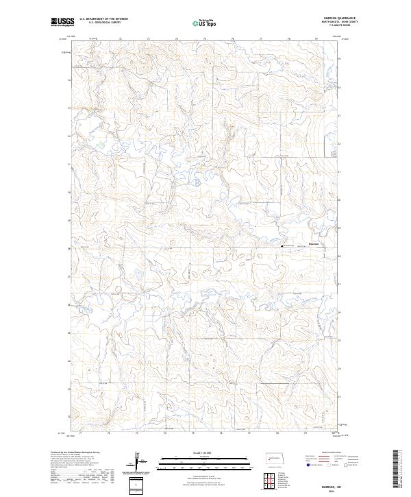 Emerson, ND — USGS 7.5-minute topo (2024)