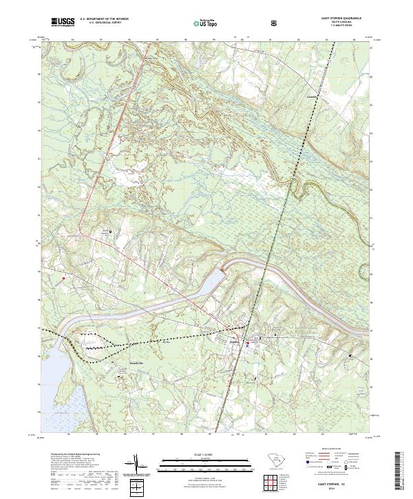Saint Stephen, SC — USGS 7.5-minute topo (2024)