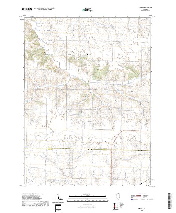 Nekoma, IL — USGS 7.5-minute topo (2024)