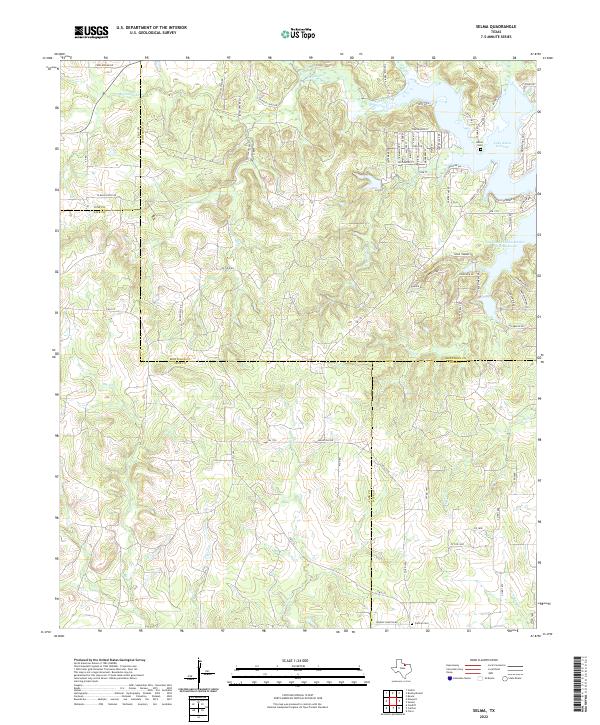 Selma, TX — USGS 7.5-minute topo (2022)