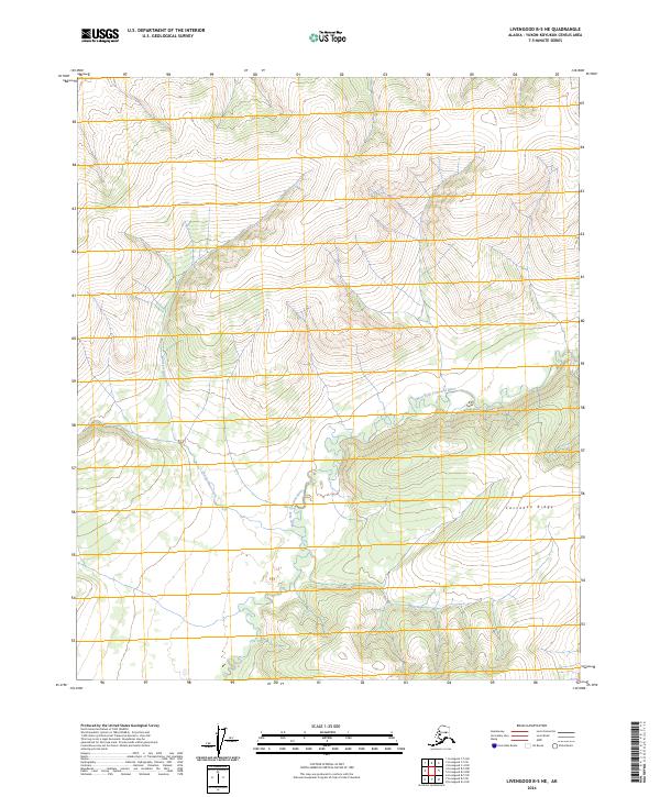 Livengood B-5 NE, AK — USGS 7.5-minute topo (2024)