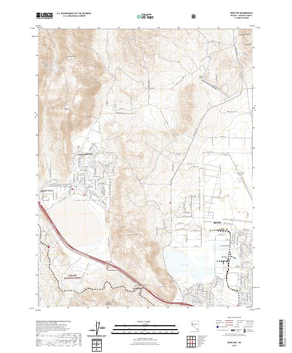 Reno NW, NV — USGS 7.5-minute topo (2021)