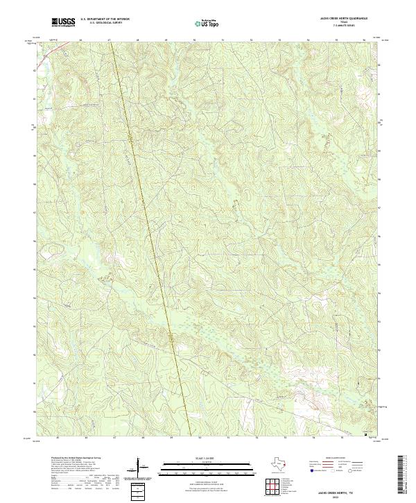 Jacks Creek North, TX — USGS 7.5-minute topo (2022)