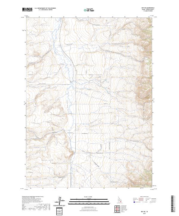 Roy NE, ID — USGS 7.5-minute topo (2023)