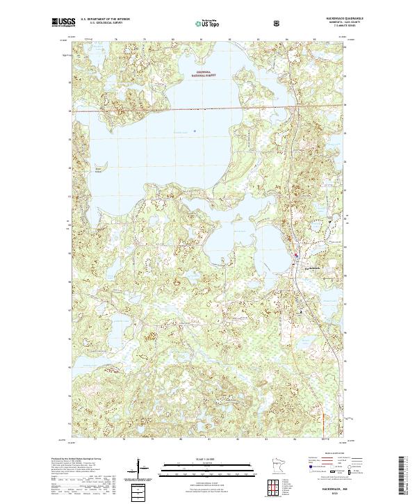 Hackensack, MN — USGS 7.5-minute topo (2022)