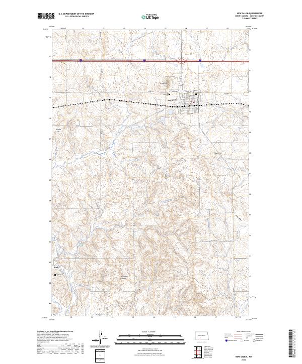 New Salem, ND — USGS 7.5-minute topo (2024)