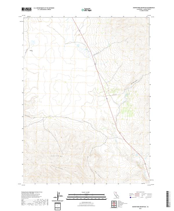 Snowstorm Mountain, CA — USGS 7.5-minute topo (2021)