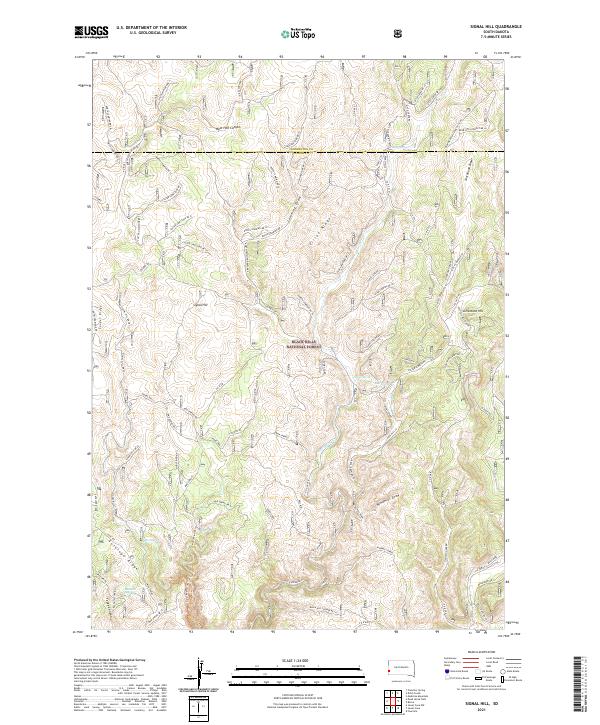 Signal Hill, SD — USGS 7.5-minute topo (2021)