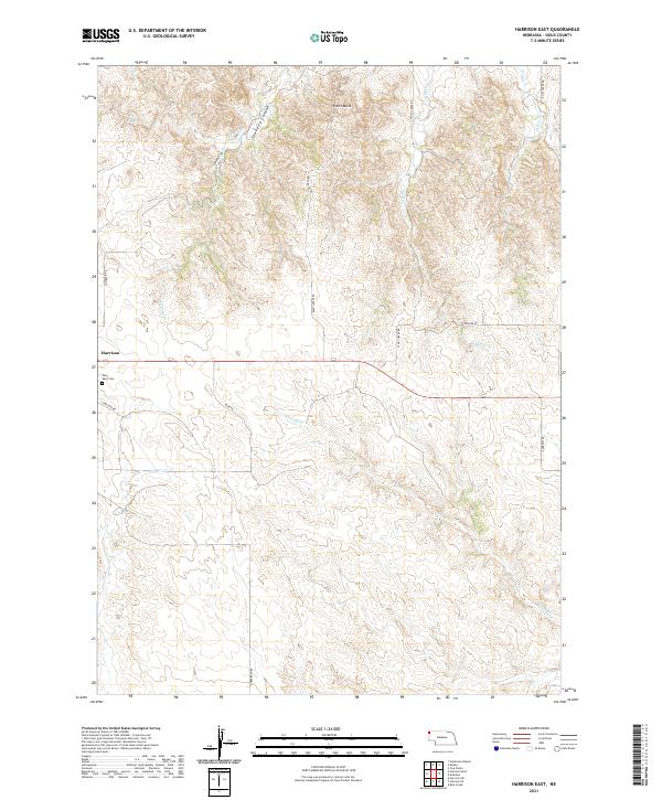 Harrison East, NE — USGS 7.5-minute topo (2021)