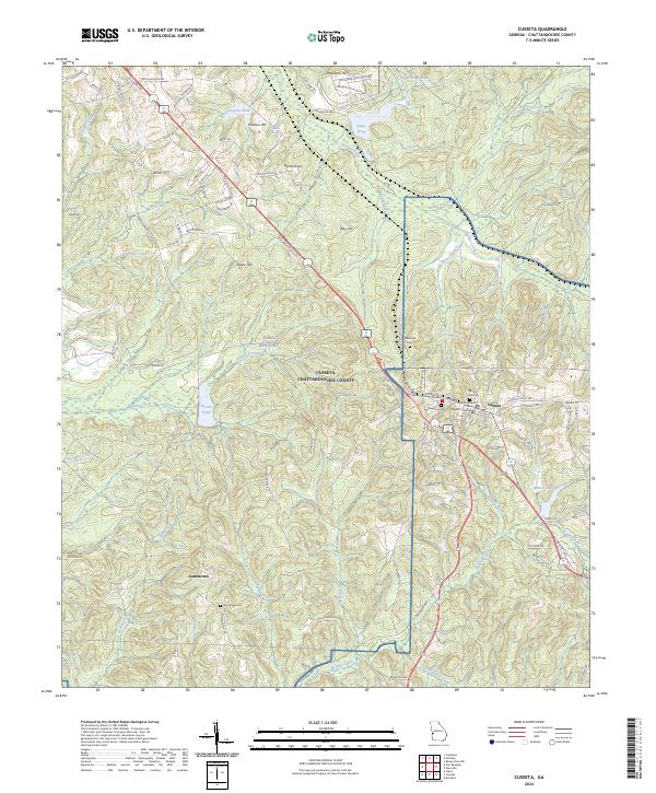 Cusseta, GA — USGS 7.5-minute topo (2024)