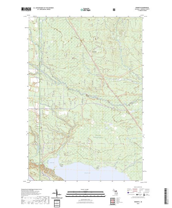 Kenneth, MI — USGS 7.5-minute topo (2023)