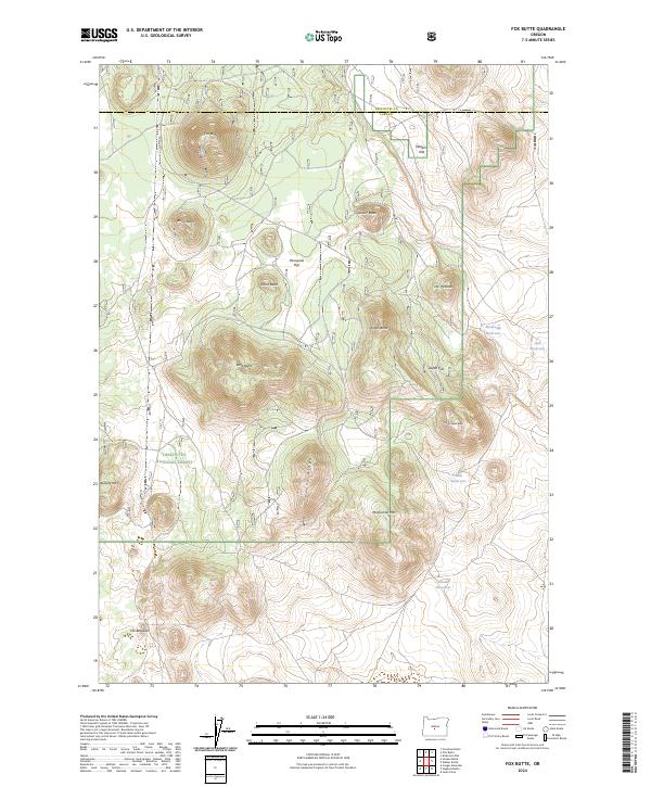 Fox Butte, OR — USGS 7.5-minute topo (2024)