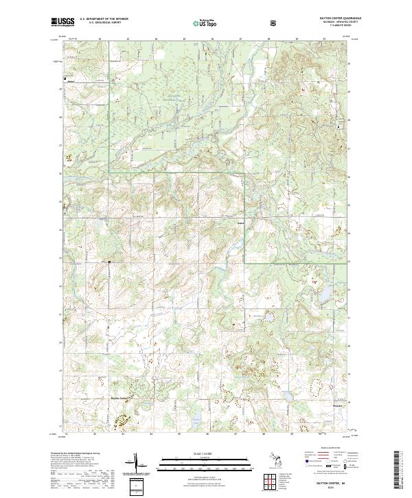Dayton Center, MI — USGS 7.5-minute topo (2023)