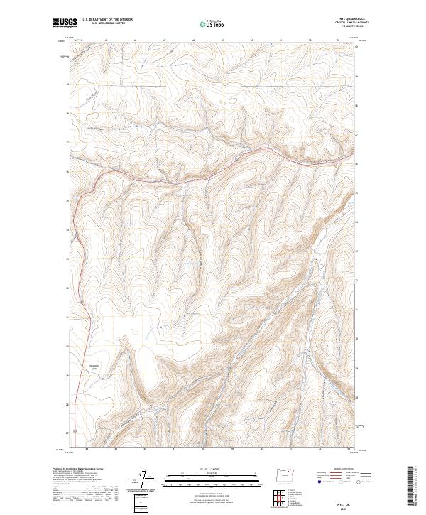 Nye, OR — USGS 7.5-minute topo (2023)
