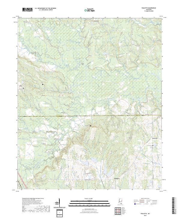 Paulette, MS — USGS 7.5-minute topo (2024)