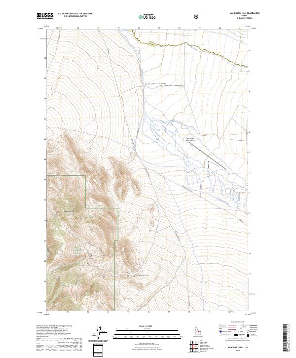 Mahogany Hill, ID — USGS 7.5-minute topo (2023)