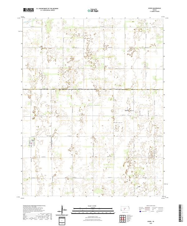 Byers, KS — USGS 7.5-minute topo (2022)