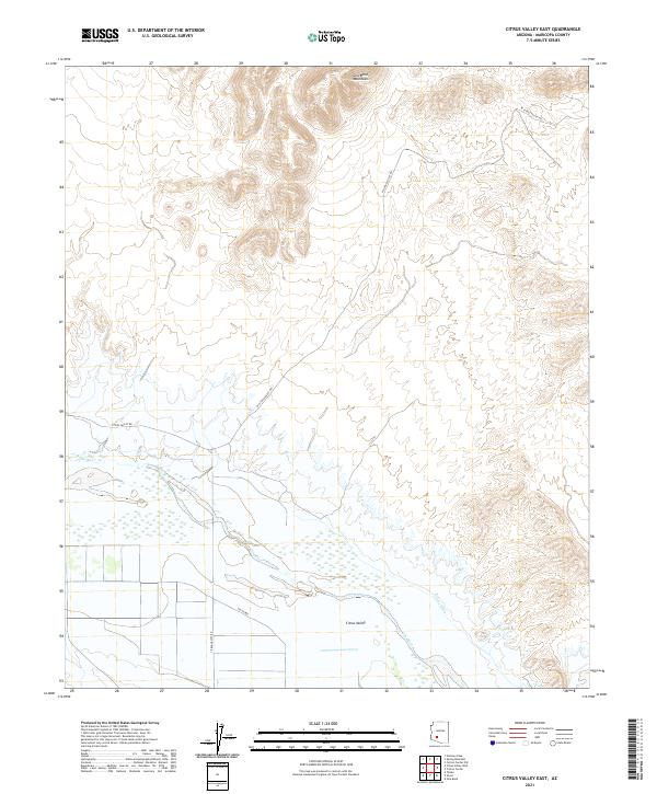 Citrus Valley East, AZ — USGS 7.5-minute topo (2021)