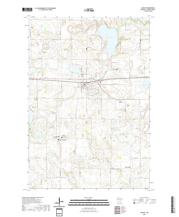 Cokato, MN — USGS 7.5-minute topo (2022)