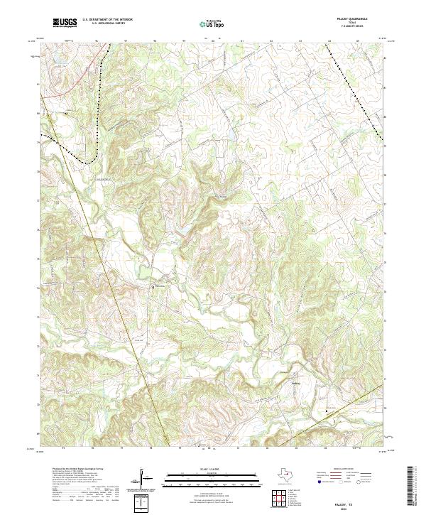 Paluxy, TX — USGS 7.5-minute topo (2022)