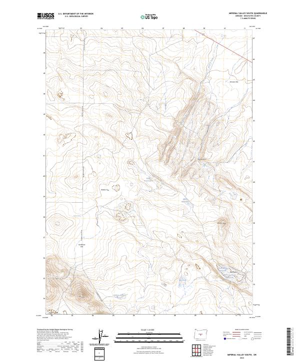 Imperial Valley South, OR — USGS 7.5-minute topo (2024)