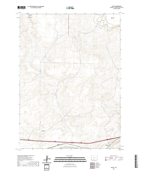 Tipton, WY — USGS 7.5-minute topo (2021)