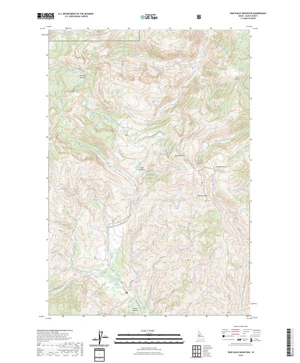 War Eagle Mountain, ID — USGS 7.5-minute topo (2024)