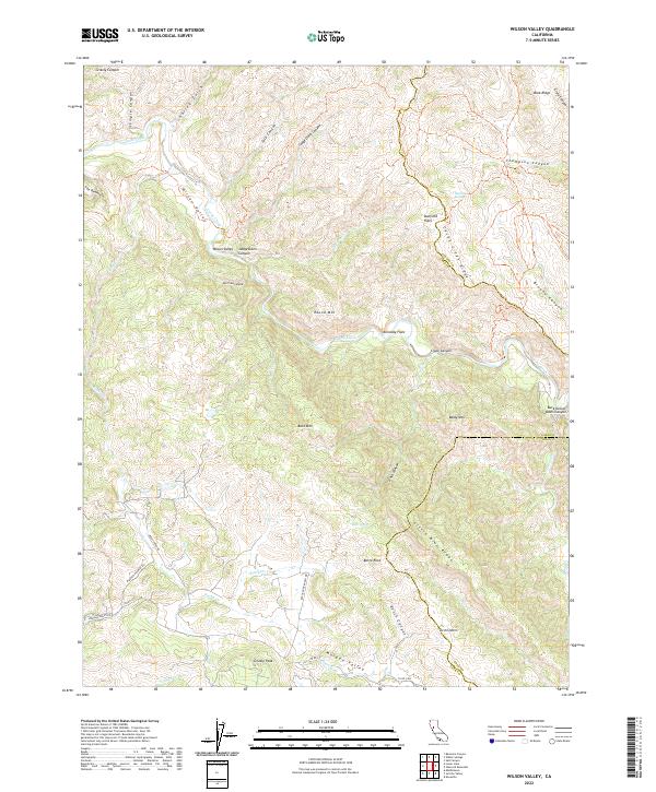 Wilson Valley, CA — USGS 7.5-minute topo (2022)