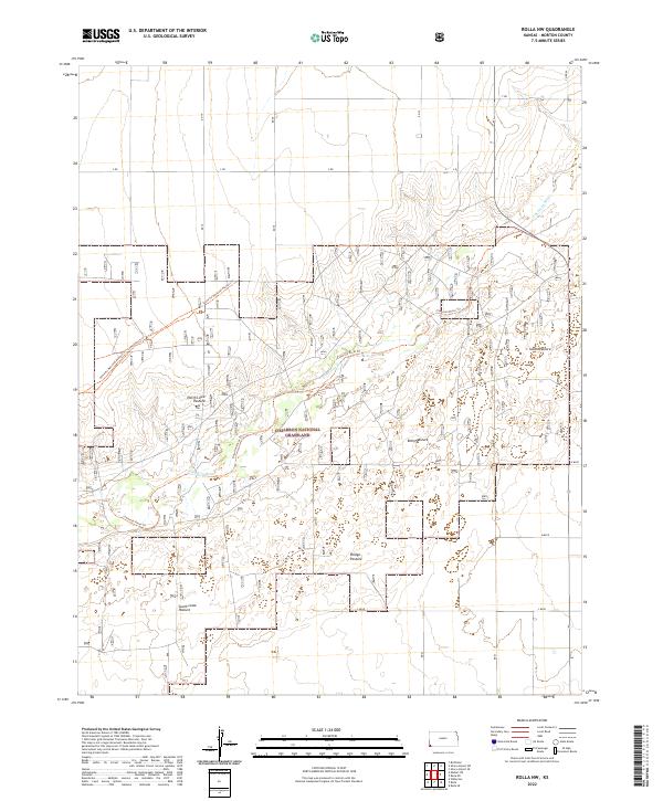 Rolla NW, KS — USGS 7.5-minute topo (2022)