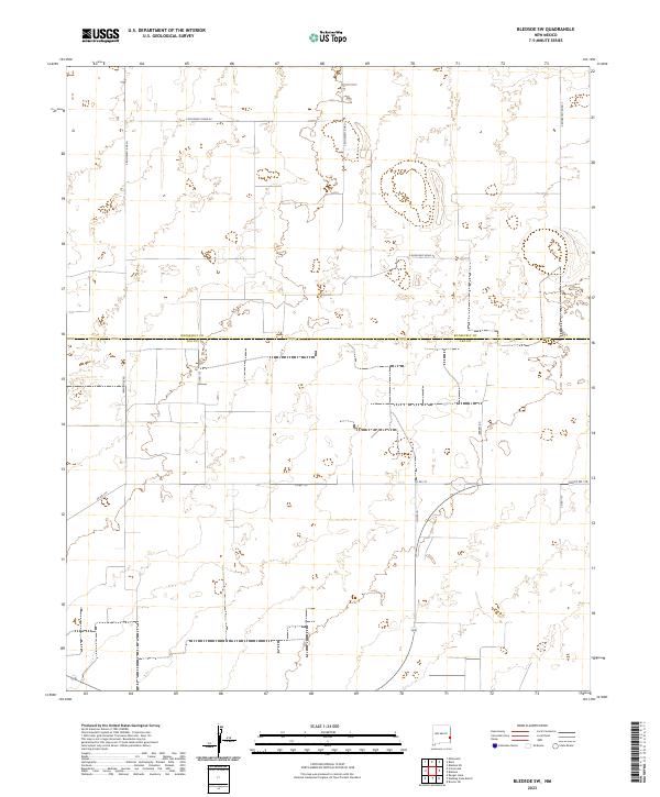 Bledsoe SW, NM — USGS 7.5-minute topo (2023)