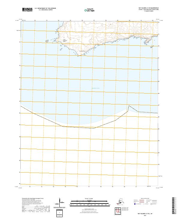 Rat Islands A-3 SE, AK — USGS 7.5-minute topo (2021)