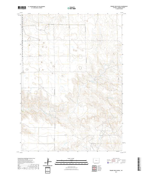 Prairie View School, WY — USGS 7.5-minute topo (2021)