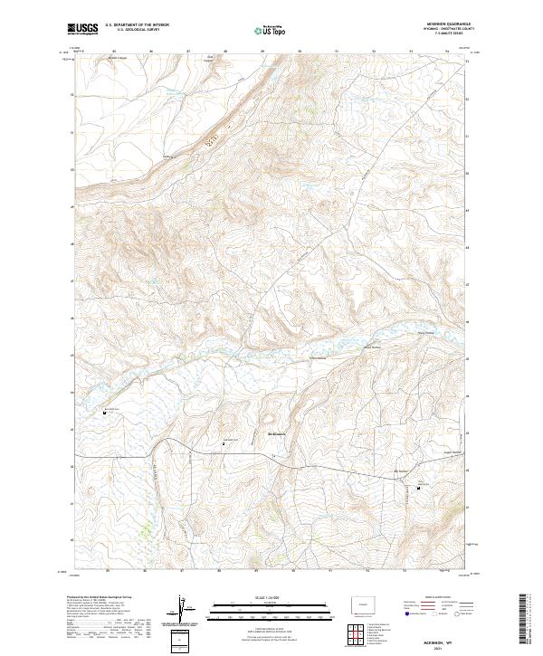 McKinnon, WY — USGS 7.5-minute topo (2021)
