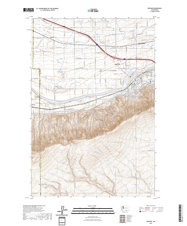Prosser, WA — USGS 7.5-minute topo (2023)