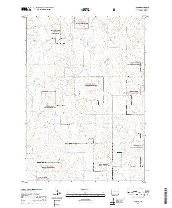 Fairview, WY — USGS 7.5-minute topo (2021)
