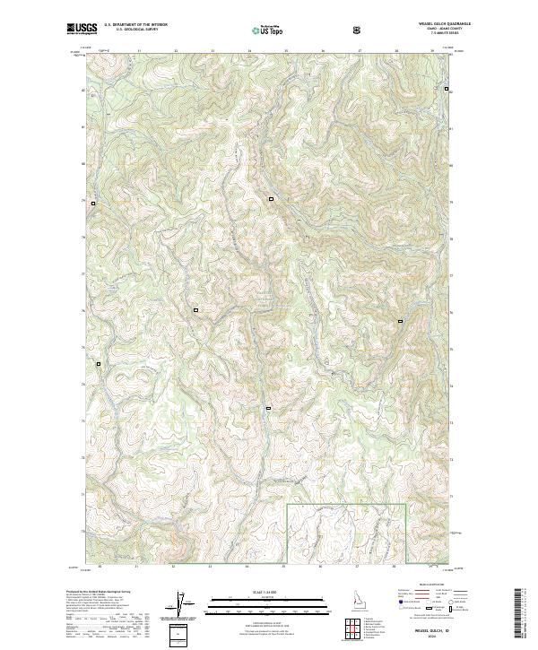 Weasel Gulch, ID — USGS 7.5-minute topo (2024)