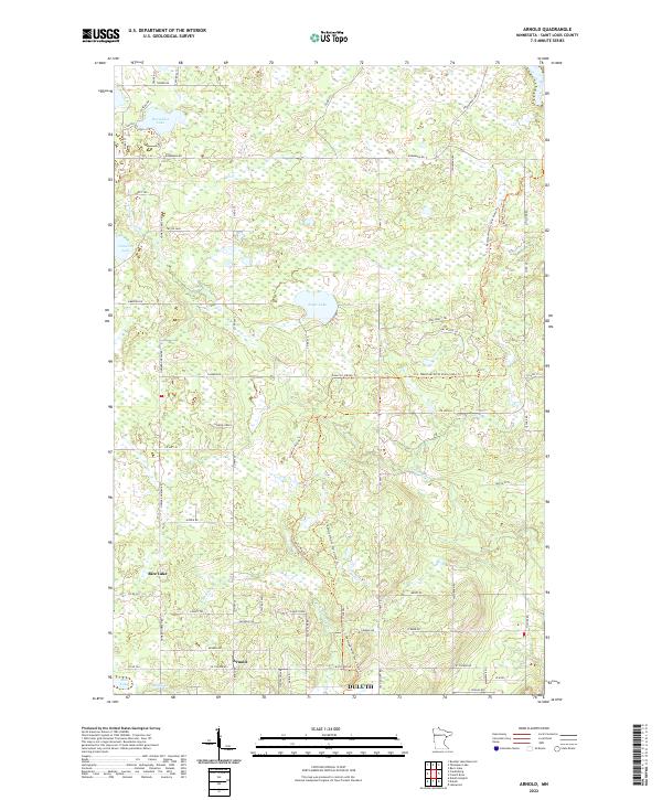 Arnold, MN — USGS 7.5-minute topo (2022)
