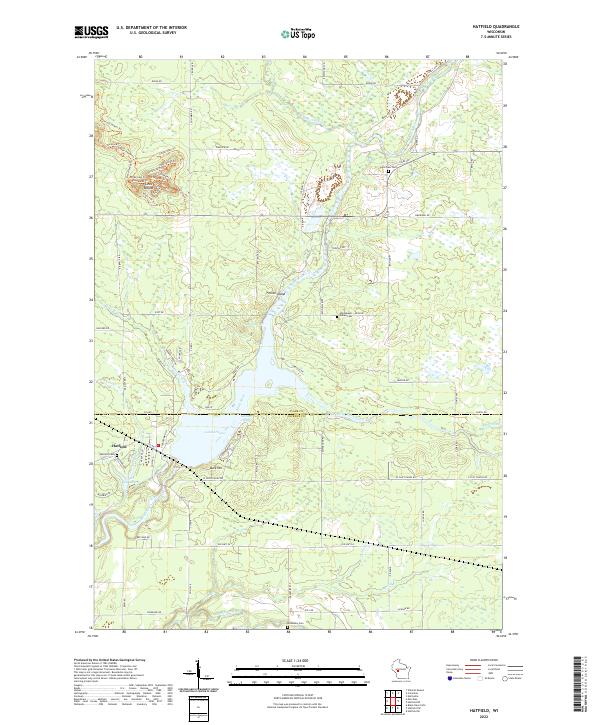 Hatfield, WI — USGS 7.5-minute topo (2022)