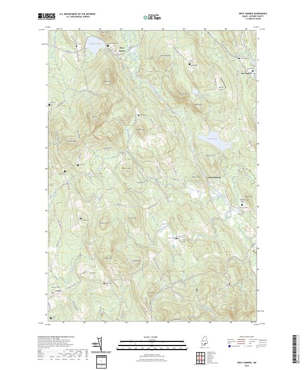 West Sumner, ME — USGS 7.5-minute topo (2024)