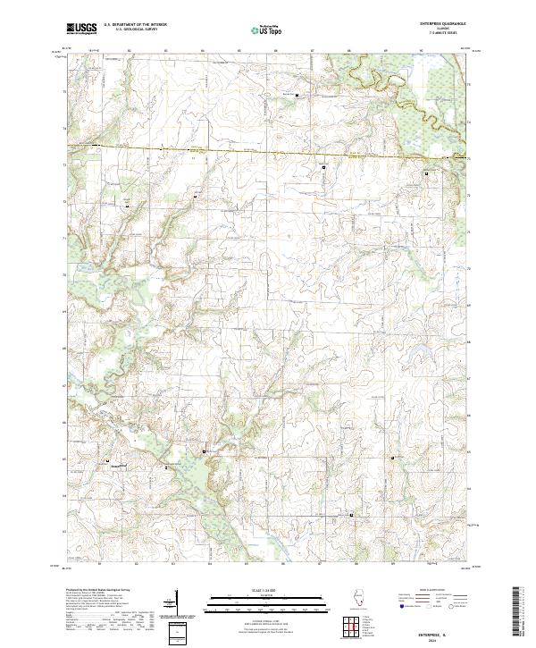 Enterprise, IL — USGS 7.5-minute topo (2024)