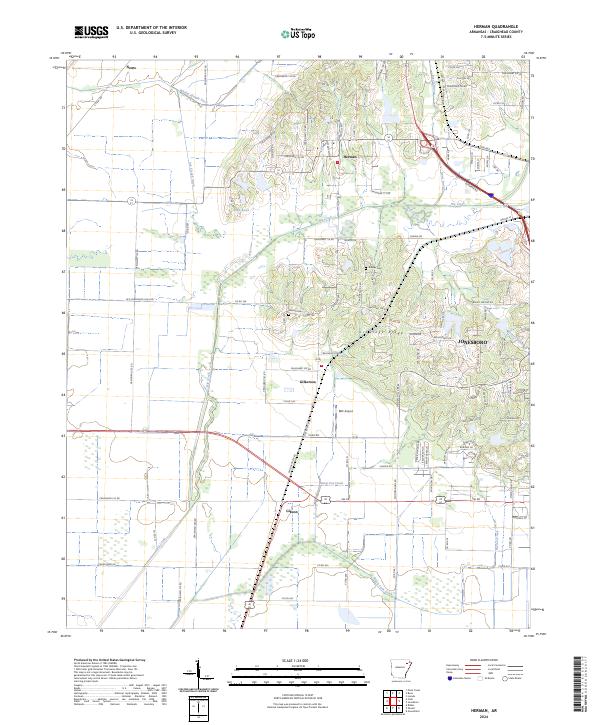 Herman, AR — USGS 7.5-minute topo (2024)