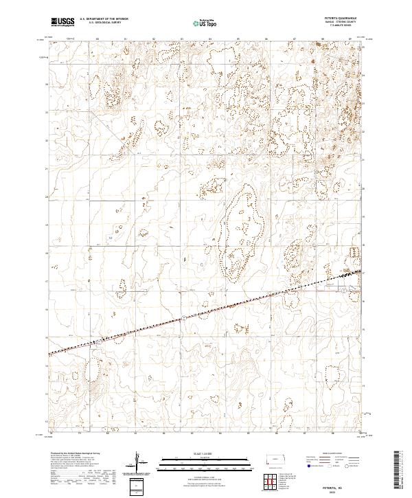 Feterita, KS — USGS 7.5-minute topo (2022)