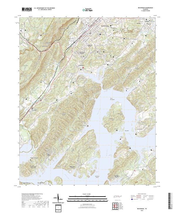 Rockwood, TN — USGS 7.5-minute topo (2022)
