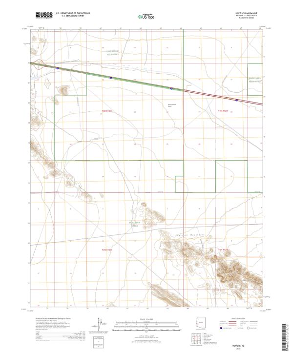 Hope SE, AZ — USGS 7.5-minute topo (2026)