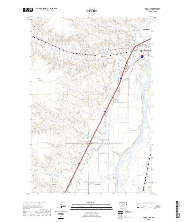 Forest Park, MT — USGS 7.5-minute topo (2024)
