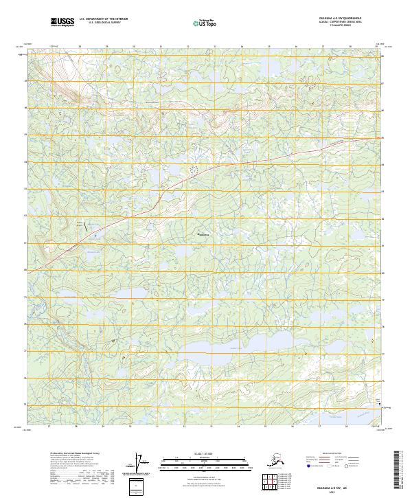 Gulkana A-5 SW, AK — USGS 7.5-minute topo (2023)