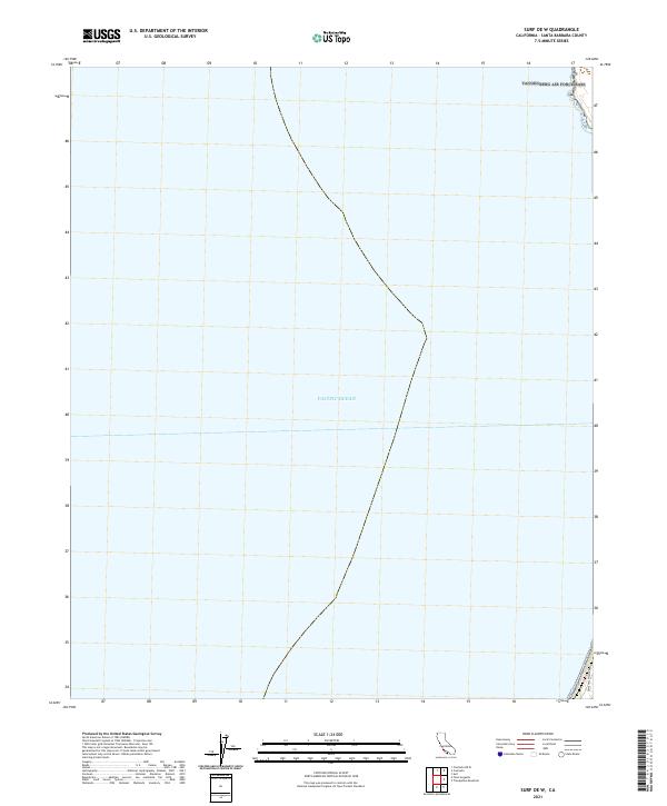 Surf OE W, CA — USGS 7.5-minute topo (2021)
