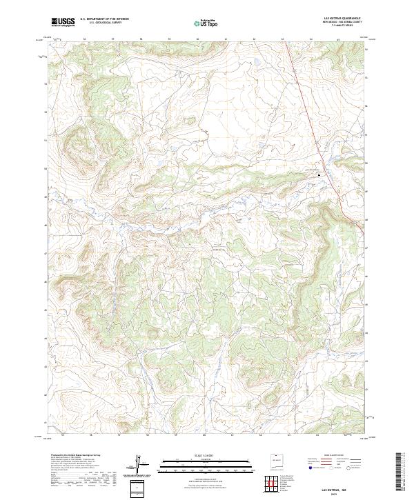 Las Nutrias, NM — USGS 7.5-minute topo (2023)